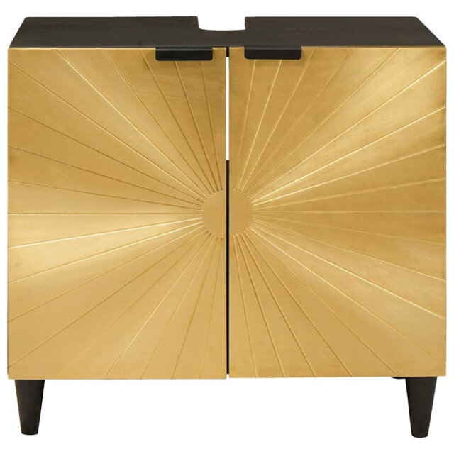 58 cm Single Bathroom Vanity Base Only in Gold