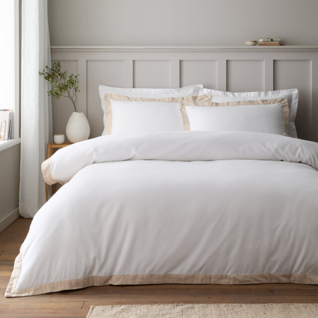 Brushed Tailored Cotton Duvet Cover Set