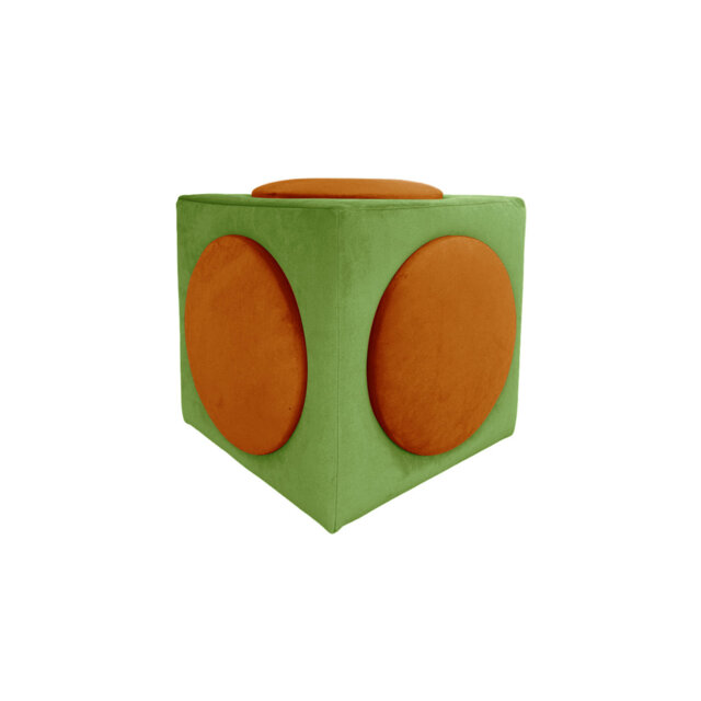 Monocle 42cm Wide Square Solid Colour Footstool Ottoman