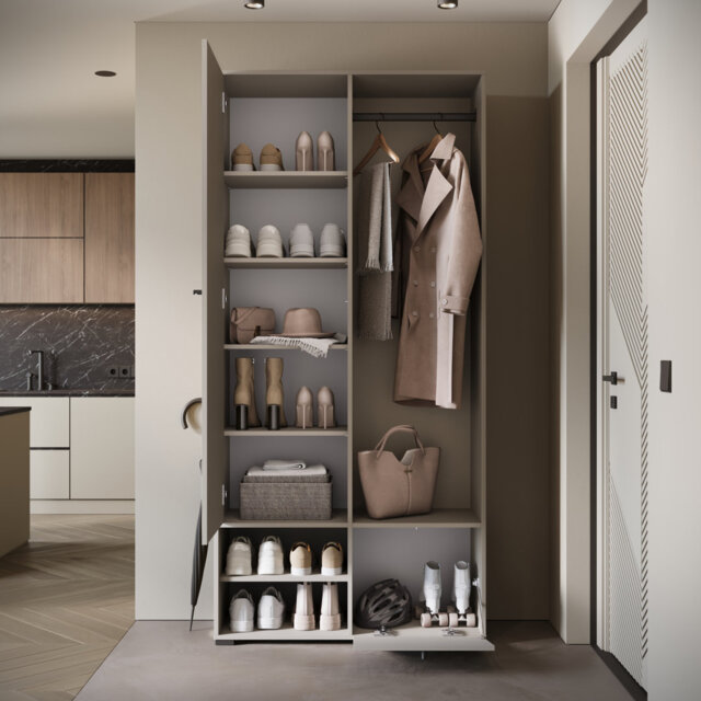 Hall Tree 90cm Wide with Shoe Storage