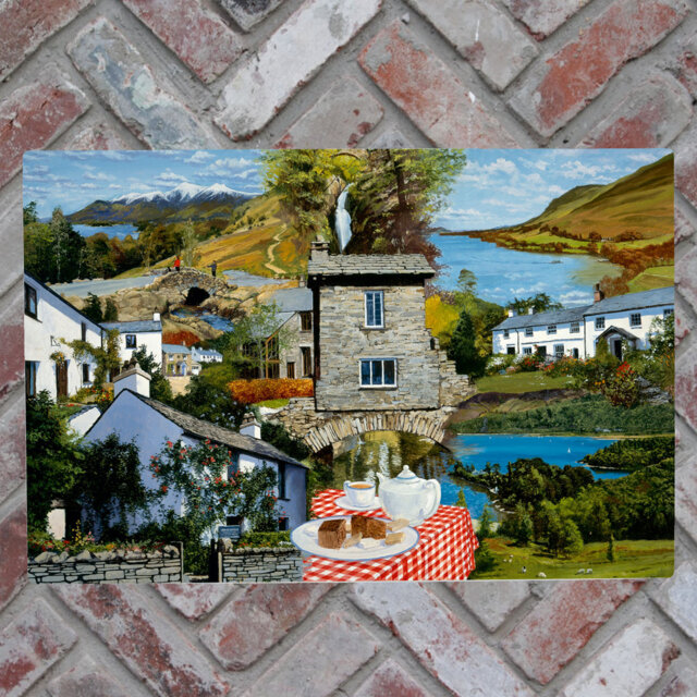 S.CUMMINS Traditional Landscape & Nature Wall Decor on Ceramic
