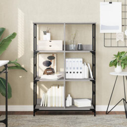 Lockmoor 117.5cm H x 78.5cm W Steel Etagere Bookcase