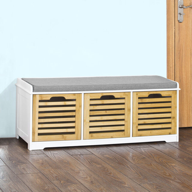 Segars Polyester Upholstered Storage Bench