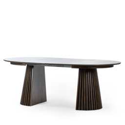 Merrillville Extending Dining Table - Dark Oak