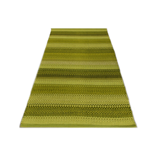 Summer Handmade Kilim Cotton Green Rug