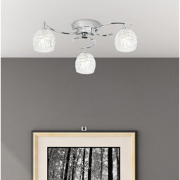Minden Glass Semi Flush Mount