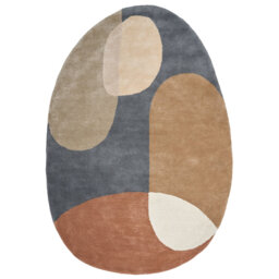 Viscose Area Rug 160 x 230 cm Multicolour Delfina