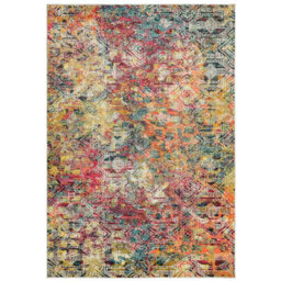 Destini Digital Flatweave Orange/Red/Yellow Rug