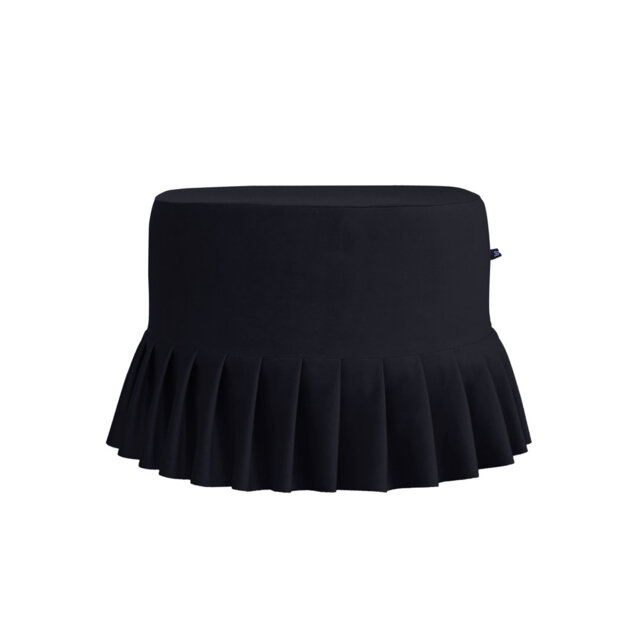 50cm Wide Round Solid Colour Ottoman