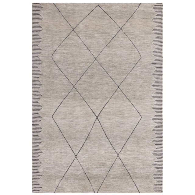 Clemones Diamond Grey Area Rug