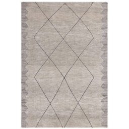 Clemones Diamond Grey Area Rug