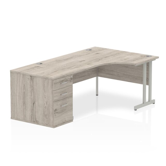 Zetta Solid Wood Base Executive Desk