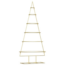 Metal Christmas Tree with Stand Gold Powder-coated steel