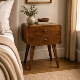 Firger 45cm W Solid Wood Bedside Table