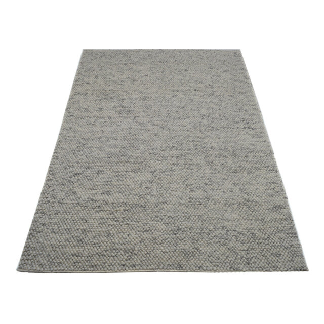 Delianys Luxury Wool Pearl Bobble Hand Woven Area Rug - Contemporary Minimalist Design
