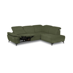 Relaxio Stylish Corner Sofa with Power Reclining & Multi Position Headrests & Adjustable Armrest