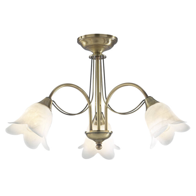 Hartell 3-Light Semi Flush Mount