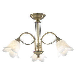 Hartell Glass Semi Flush Mount
