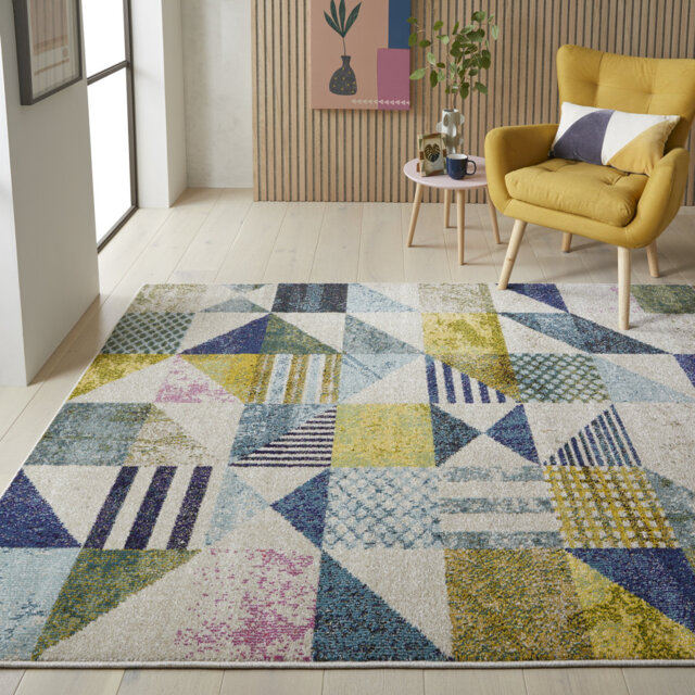 Light Multicolour Area Rug