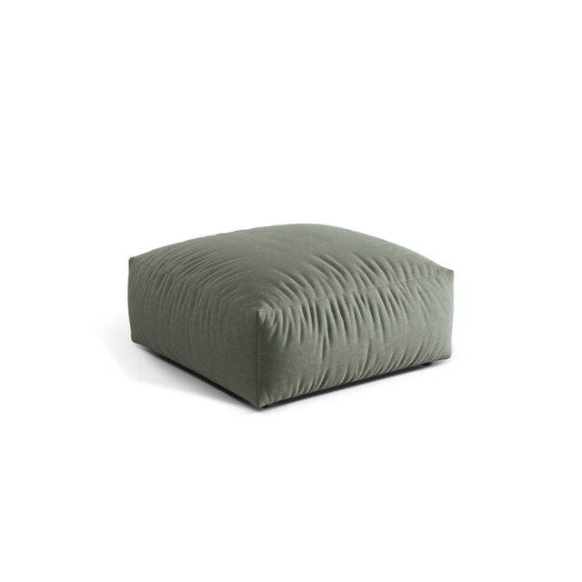 Carlens 106cm Wide Solid Colour Pouffe Ottoman