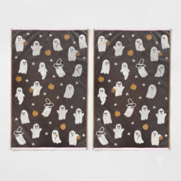 Ghosts Halloween Hand Towels 2pc Set