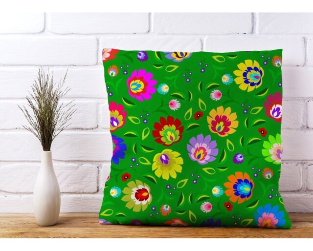Olympia Polish Folk Floral Scatter Cushion with Filling