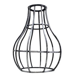 50.8cm H Metal Novelty Lamp Shade ( Uno ) in Brushed Silver