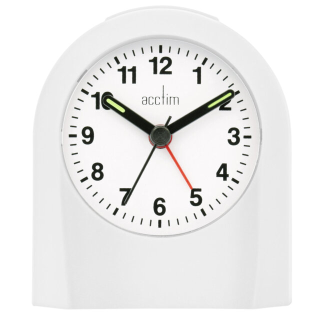 Acctim Palma Analogue Alarm Clock Quartz Luminous Hands