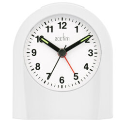 Acctim Palma Analogue Alarm Clock Quartz Luminous Hands