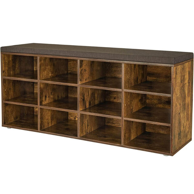 Wood Storage Bench