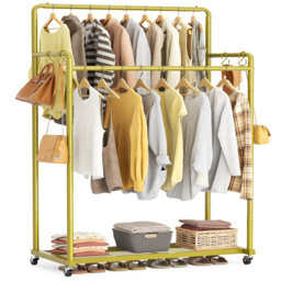 Pinnell 72.5cm Rolling Clothing Rack