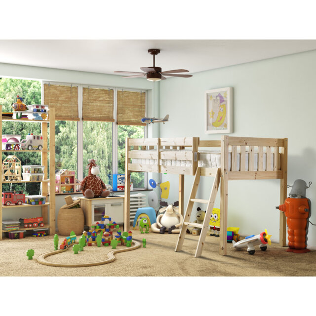 Bristol Mid Sleeper Heavy Duty Pine Loft Cabin Bed