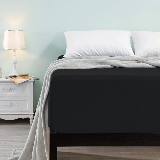Microfiber Brushed Deep 40cm Fitted Bed Sheet