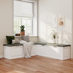 Capehart Polyester Blend Upholstered Storage Bench