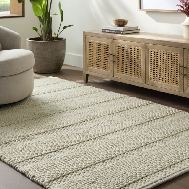 Moroccan Wool Hand Woven Area Rug