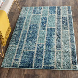 Mckinney Hand Hooked Blue Rug