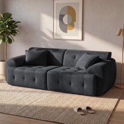 2 Seater Fabric Corner Sectional