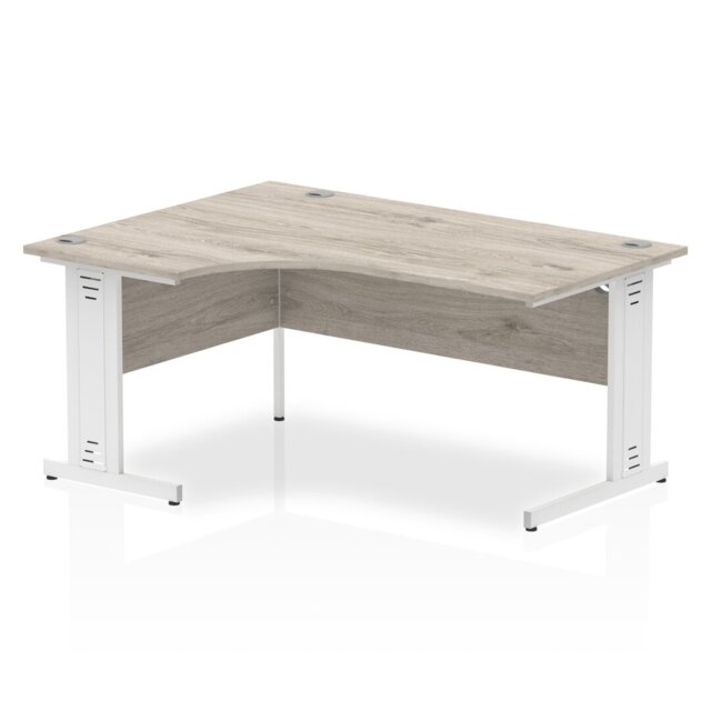 Zetta Corner Metal Base Executive Desk