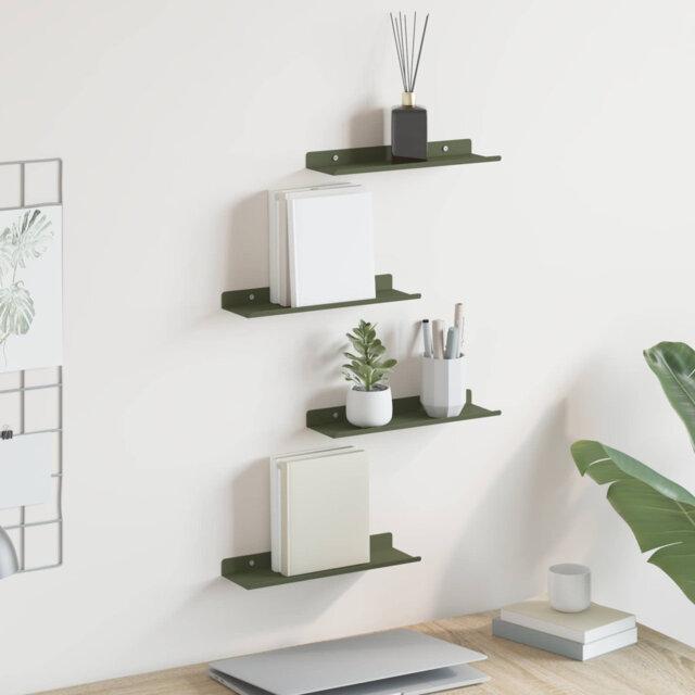 Floating Shelf Wall-Mounted Steel Home Storage Shelving Modern Shelves