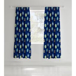 Football Pencil Pleat Room Darkening Curtain
