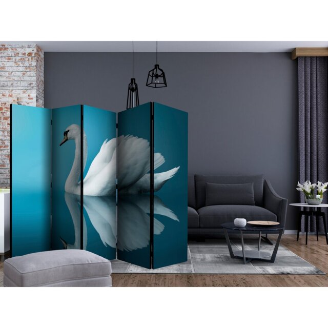 Virgo 225cm W x 172cm H 5 - Panel Solid Wood Folding Room Divider