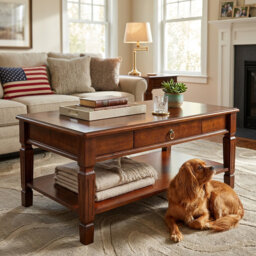 Four Leg Coffee Table with Storage