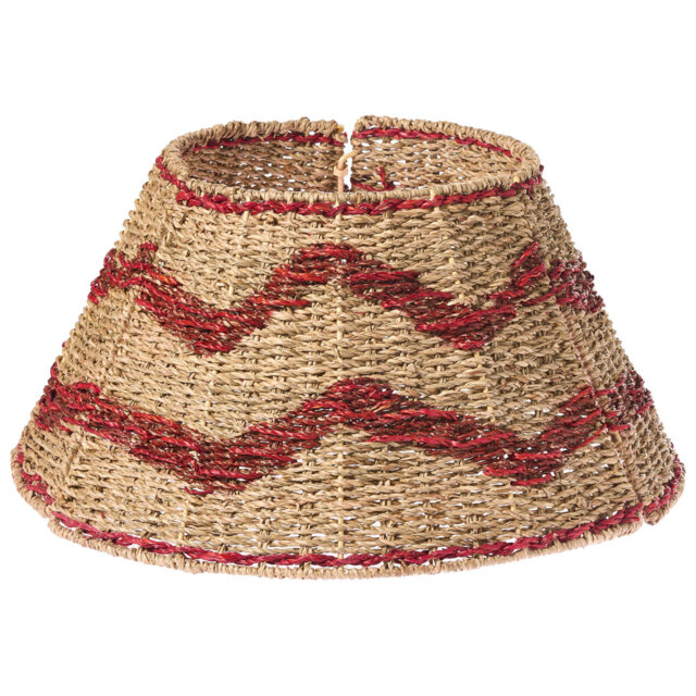 Christmas Tree Collar HIVER Seagrass Red 43 cm