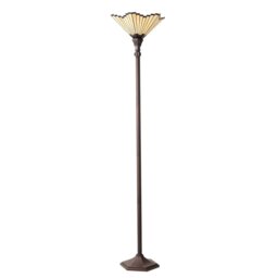 Eliel 180cm Bronzed Traditional Floor Lamp with Outlet