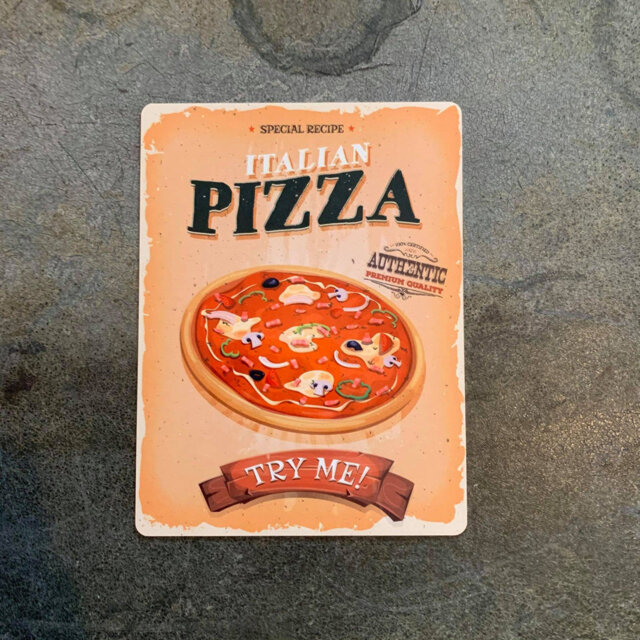 Italian Pizza Take Away Food Wall DÃ©cor