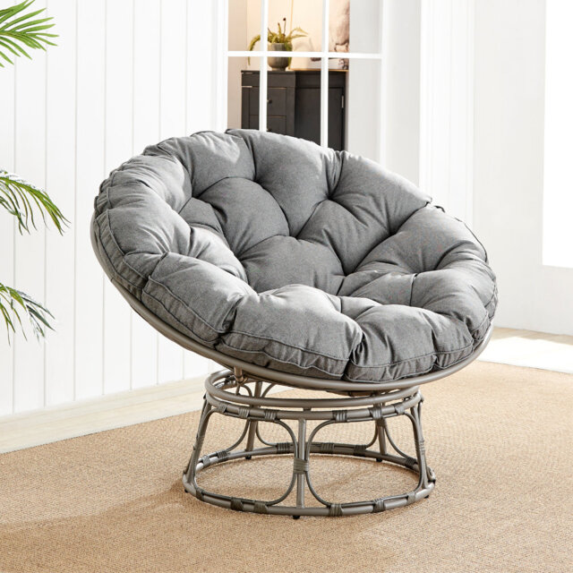 Yucaipa Cosy Moon Pod Garden Chair with Cushion - Patio or Conservatory Papasan Chair