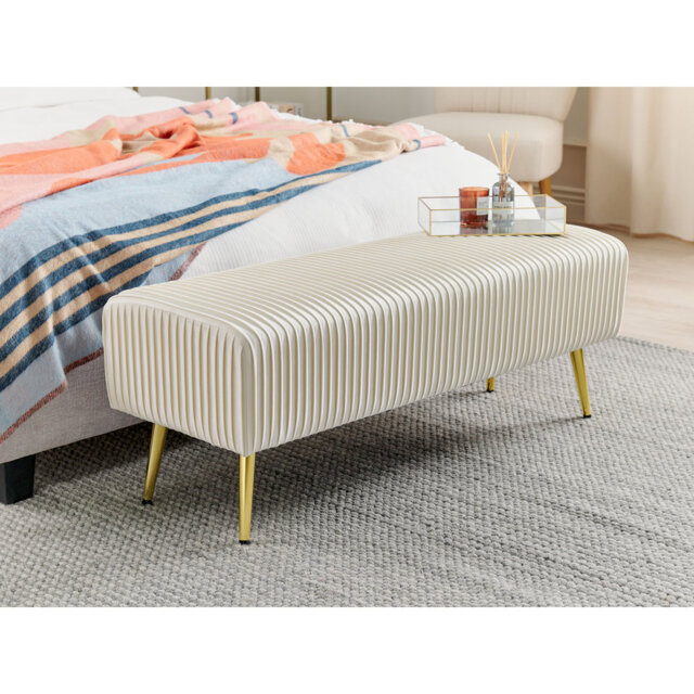 Mattawan Velvet Upholstered Bench