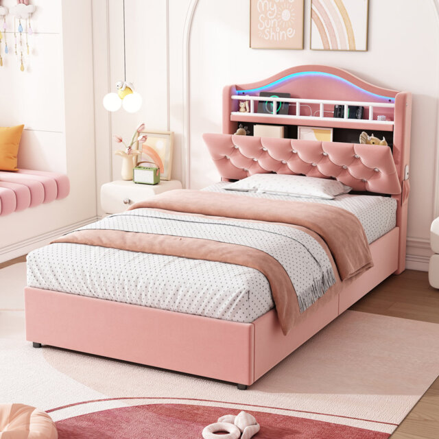 Metal Ottoman Storage Bed