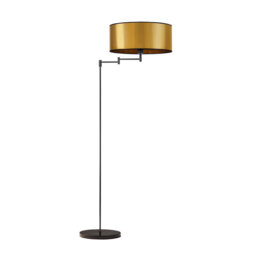 155 Cm Black Swing Arm Floor Lamp