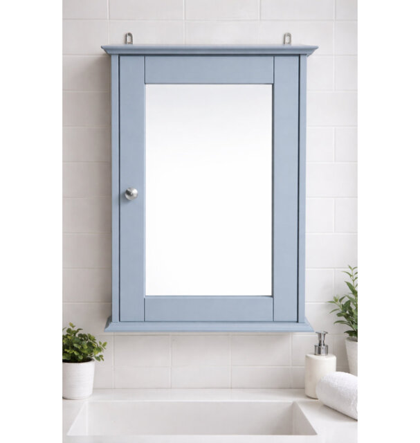 Mcgee 344.93mm W 525mm H Surface Framed Medicine Cabinet Mirror 1 Fixed
